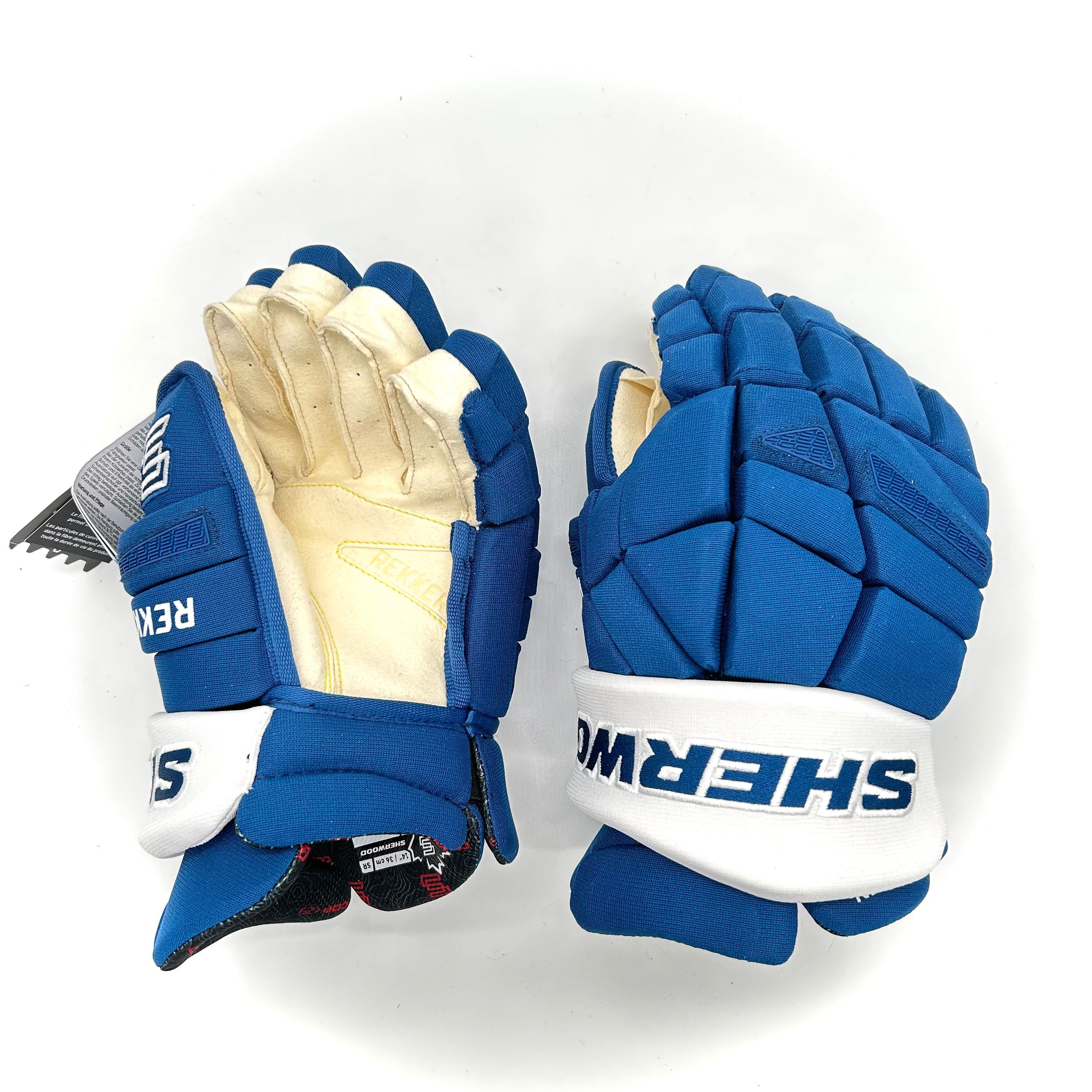 Sherwood Rekker Legend Pro - Gant NHL Pro Stock - Artturi Lehkonen (Bleu/Blanc)